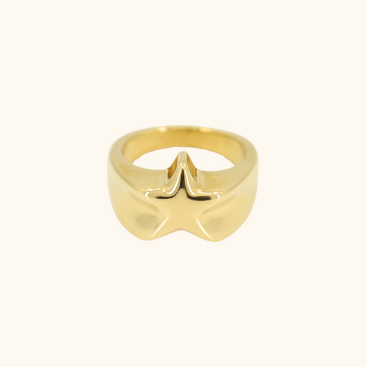Chunky Star Puff Ring