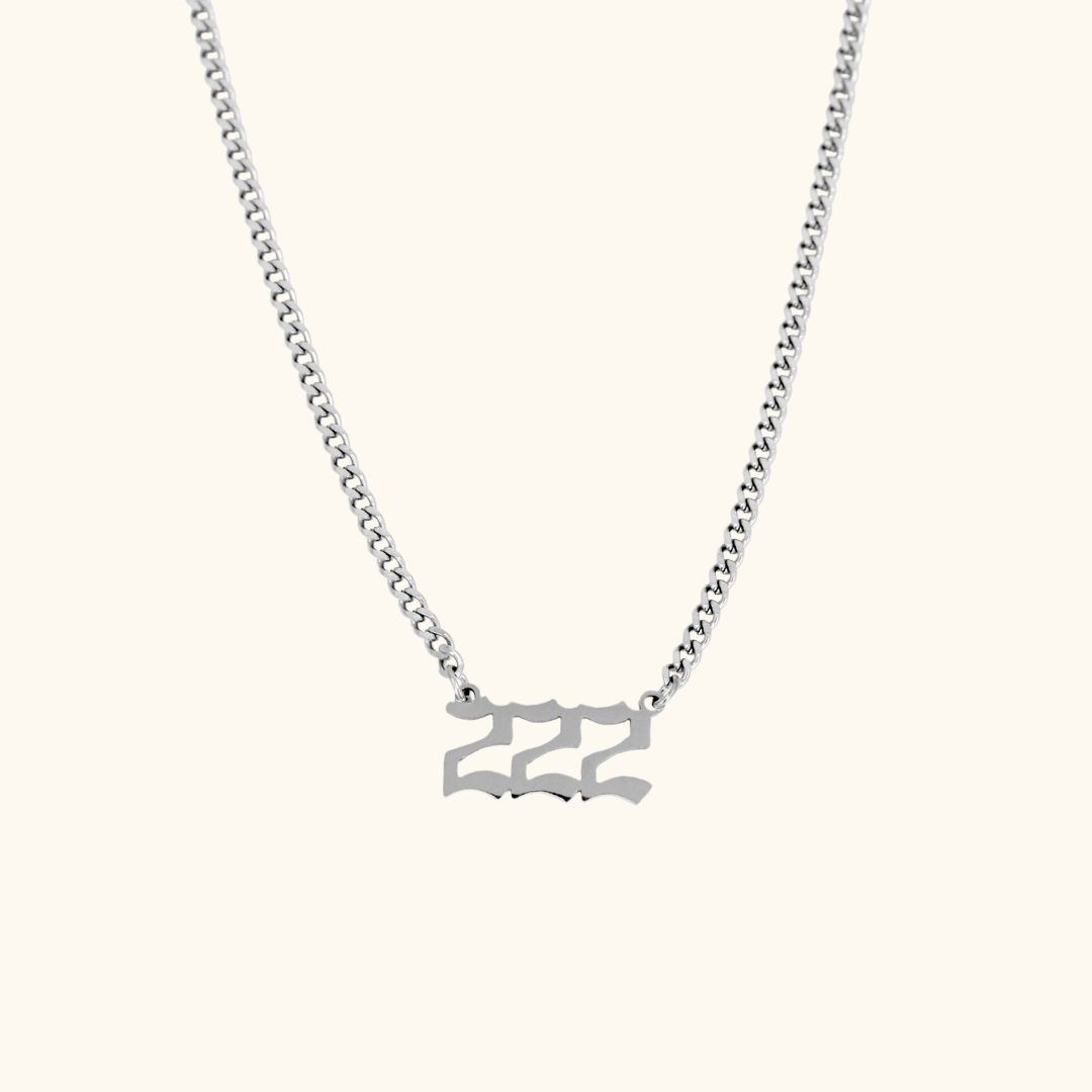 Angel Number Cuban Necklace