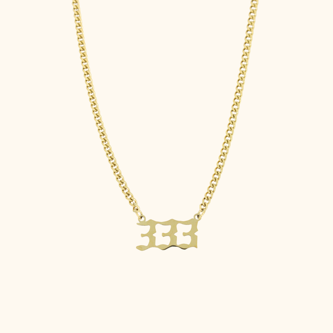 Angel Number Cuban Necklace