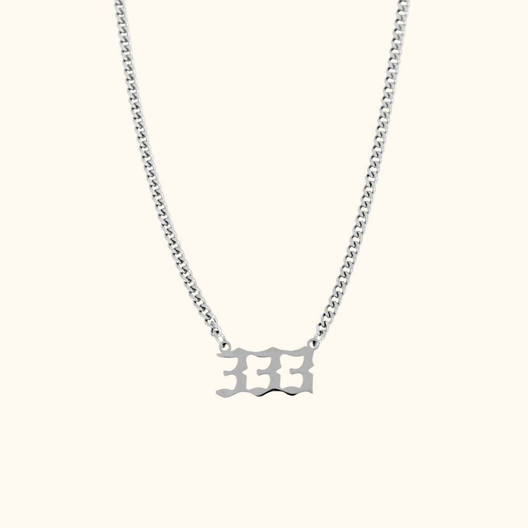 Angel Number Cuban Necklace