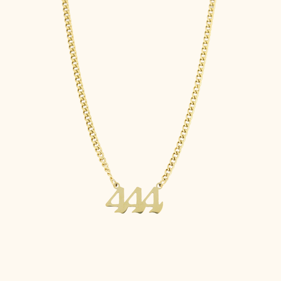 Angel Number Cuban Necklace