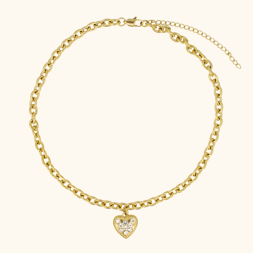 Iced Out Sweetheart Choker