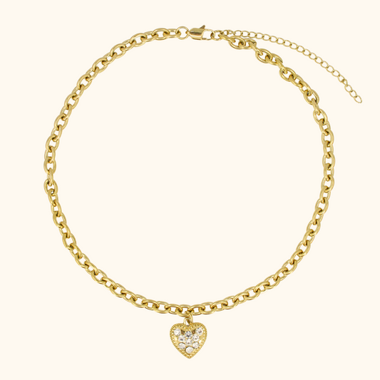 Iced Out Sweetheart Choker