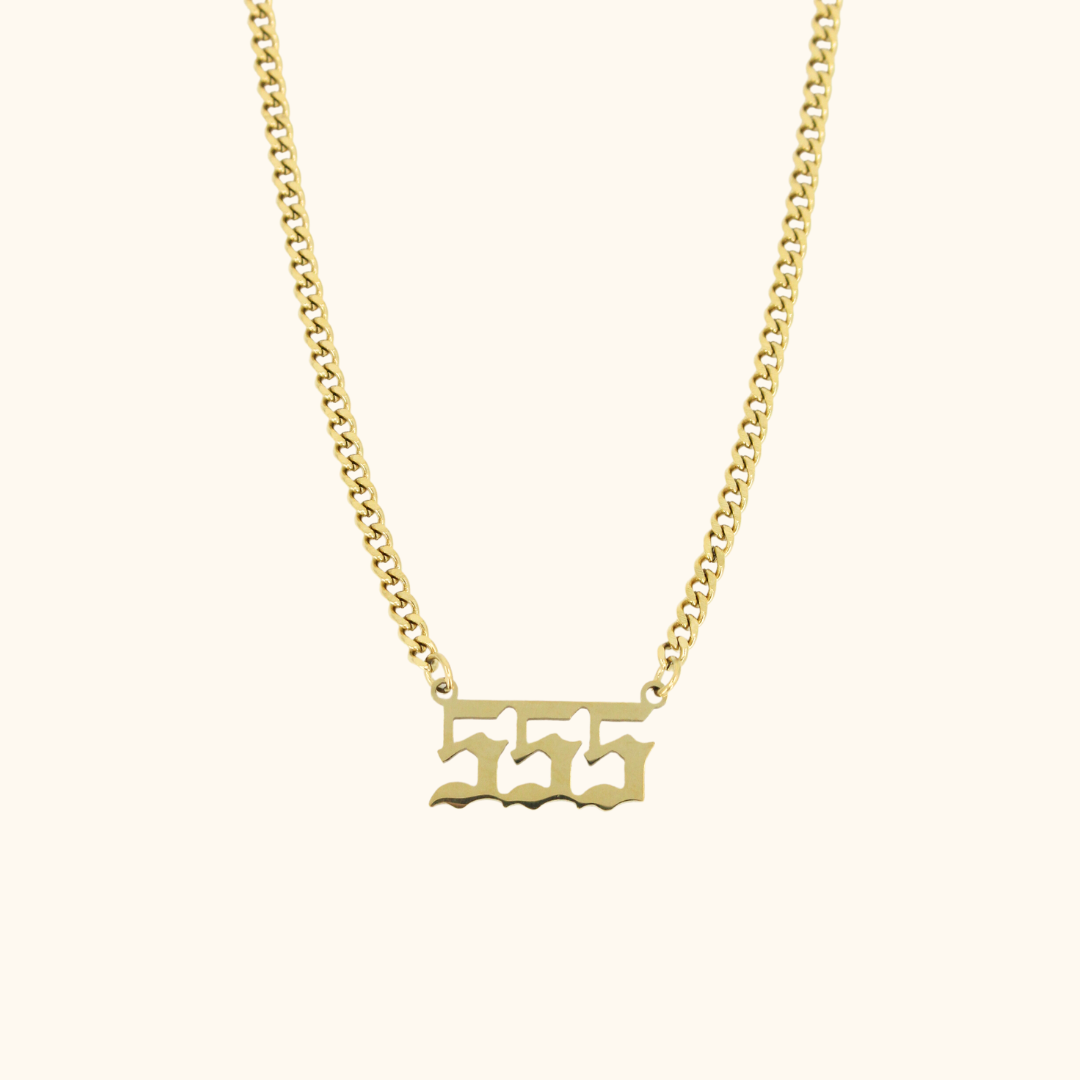 Angel Number Cuban Necklace