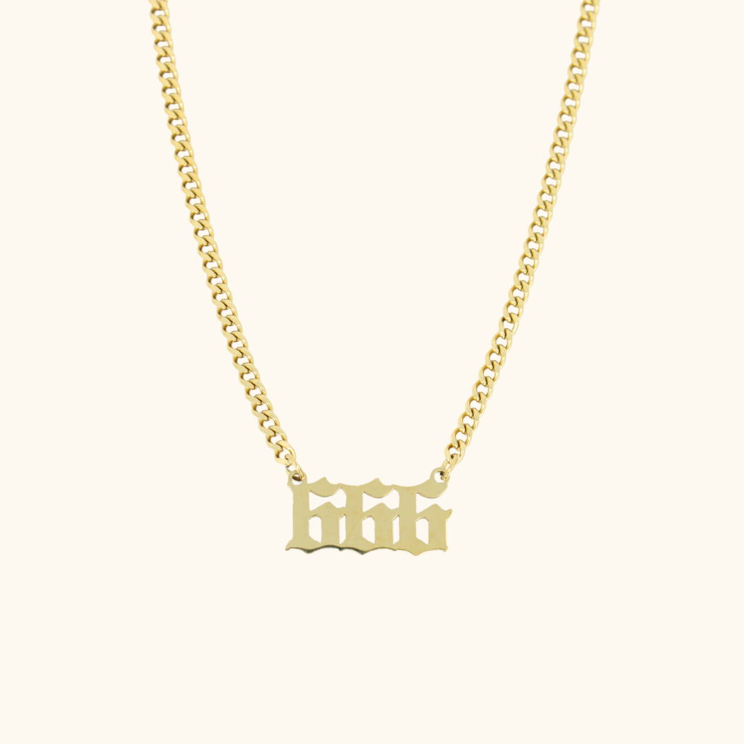 Angel Number Cuban Necklace