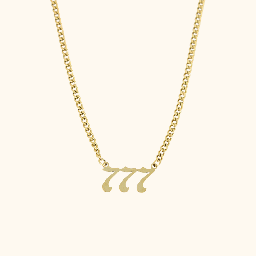 Angel Number Cuban Necklace
