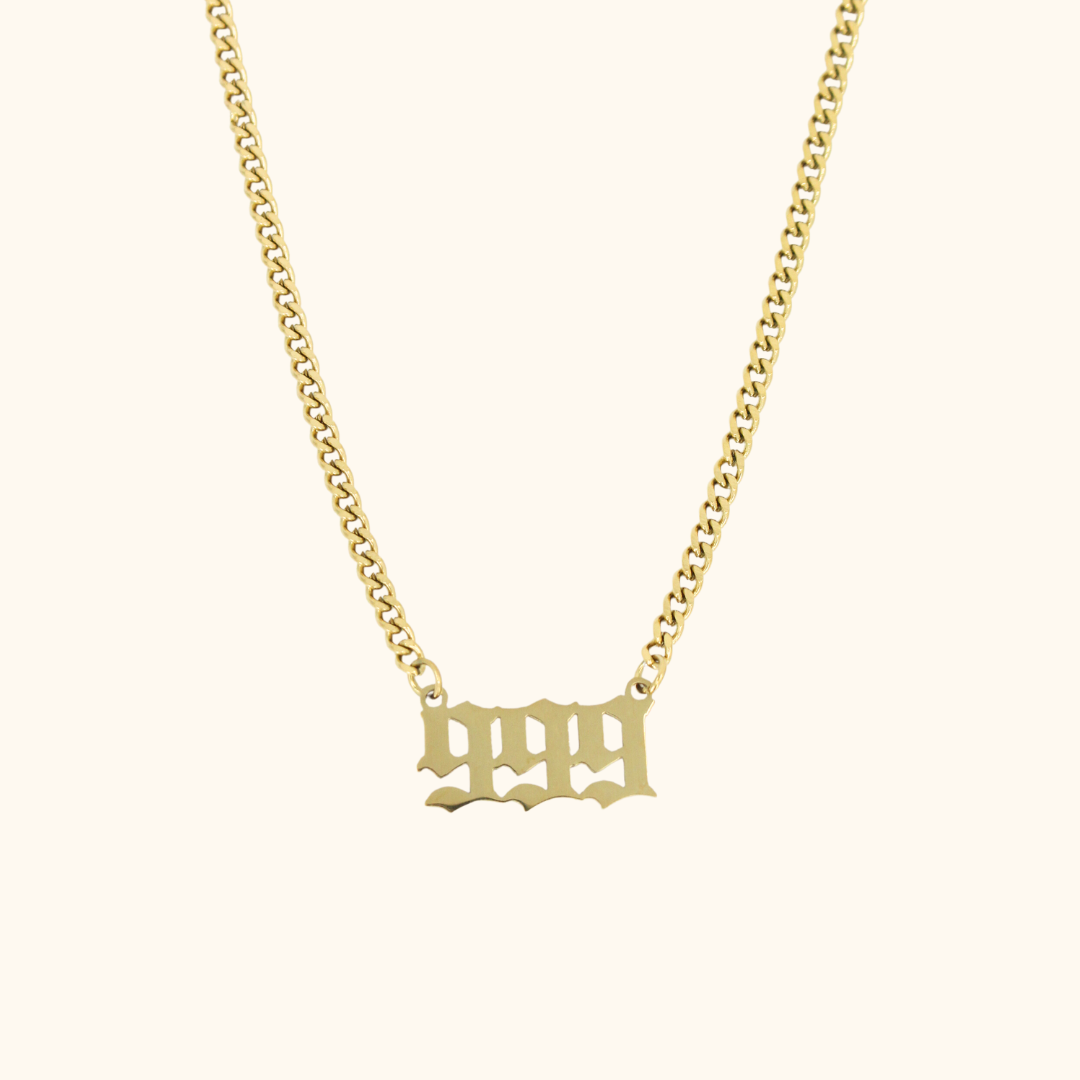 Angel Number Cuban Necklace