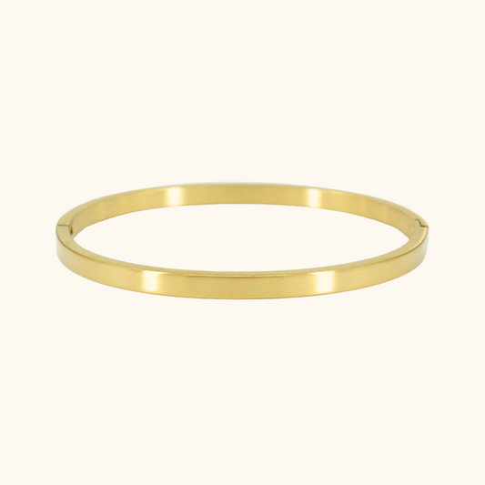 Brushed Classic Flat Bangle
