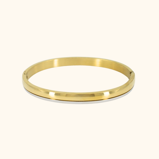Two Toned Everyday Bangle