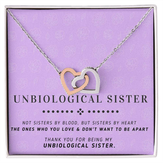Sisters By Heart - Interlocking Heart Necklace Interlocking Hearts Necklace