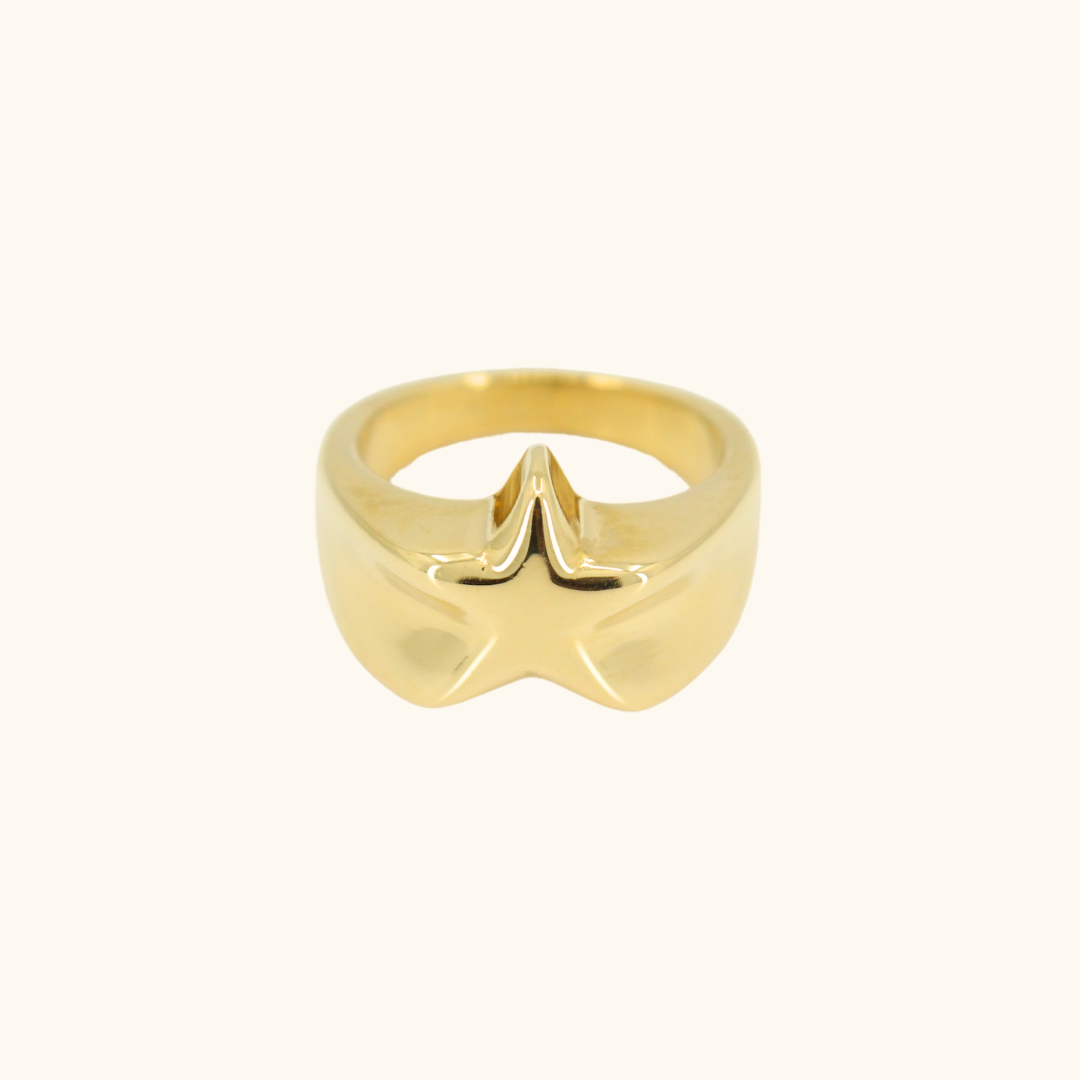 Chunky Star Puff Ring