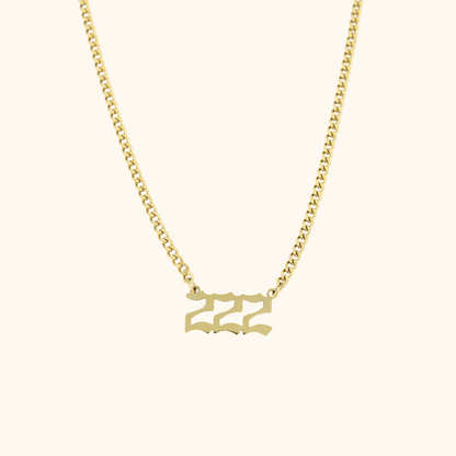 Angel Number Cuban Necklace