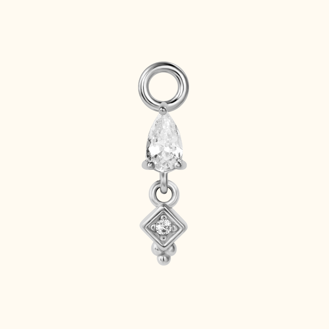 Icy Tear Drop Charm