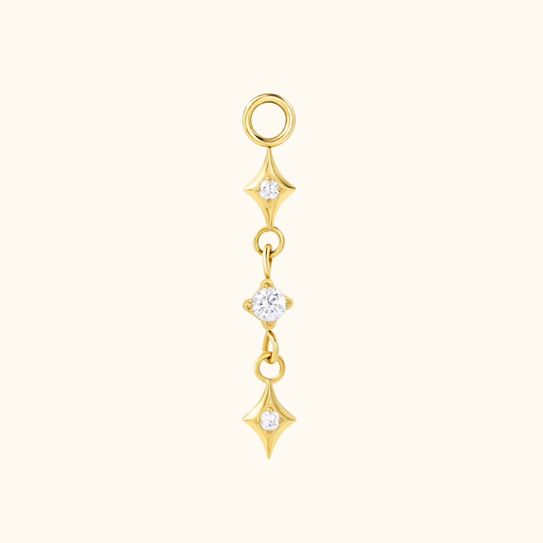 Starburst Diamond Charm