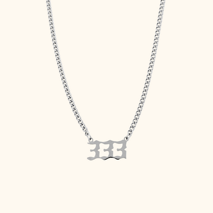 Angel Number Cuban Necklace