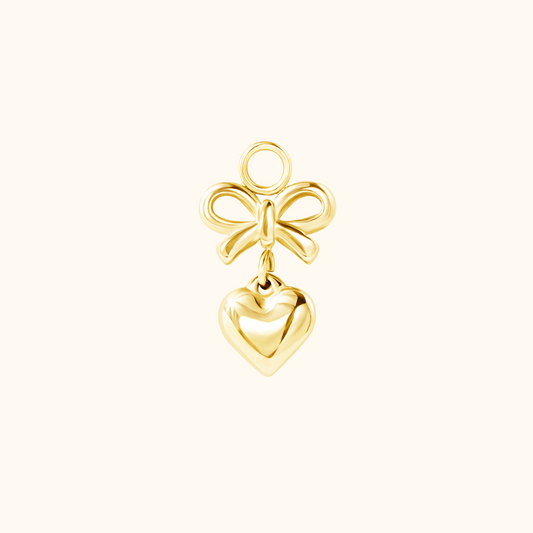 Ribbon Heart Charm