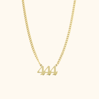 Angel Number Cuban Necklace