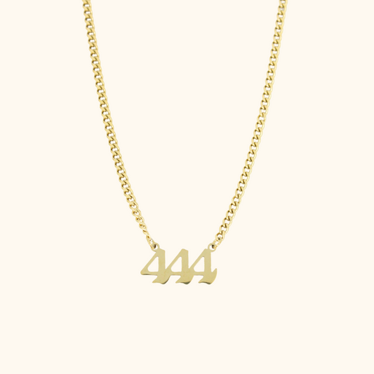 Angel Number Cuban Necklace