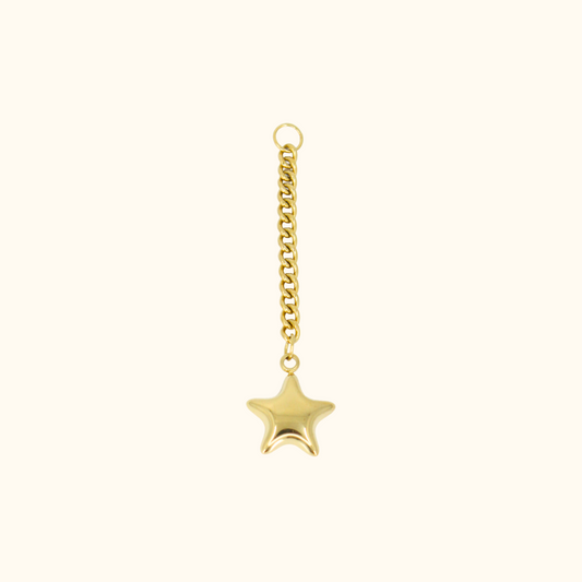 Puffy Star Chain Charm