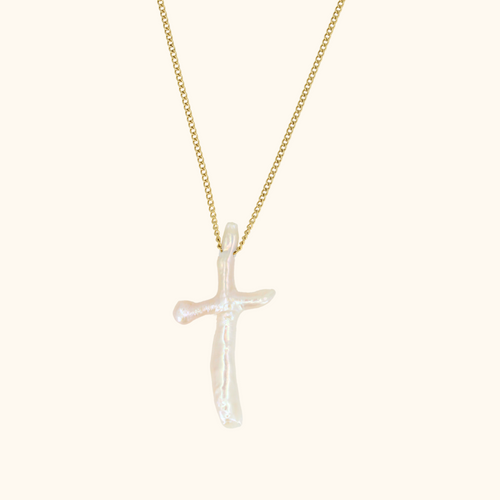 Pearl Cross Necklace