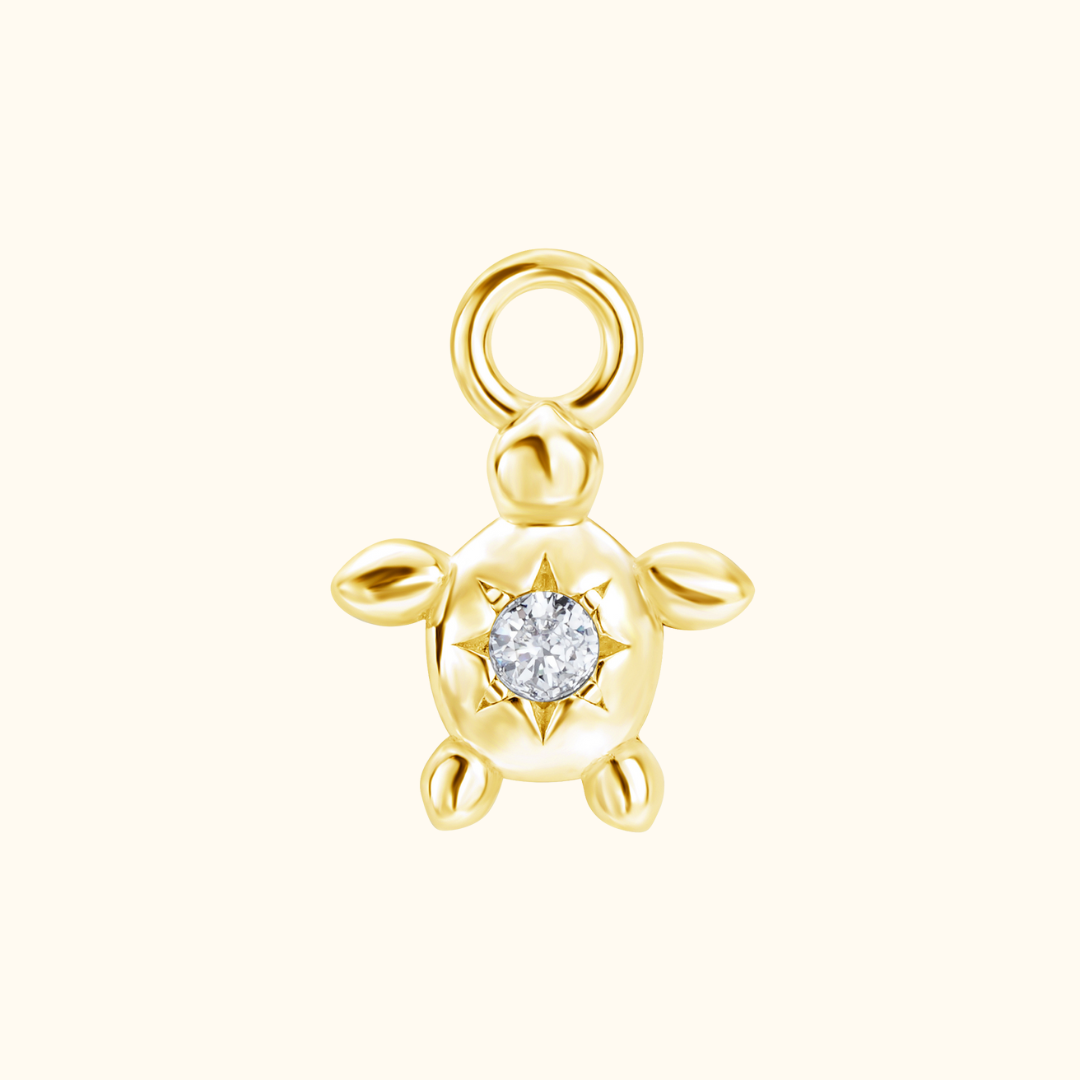 Sunrise Turtle Charm