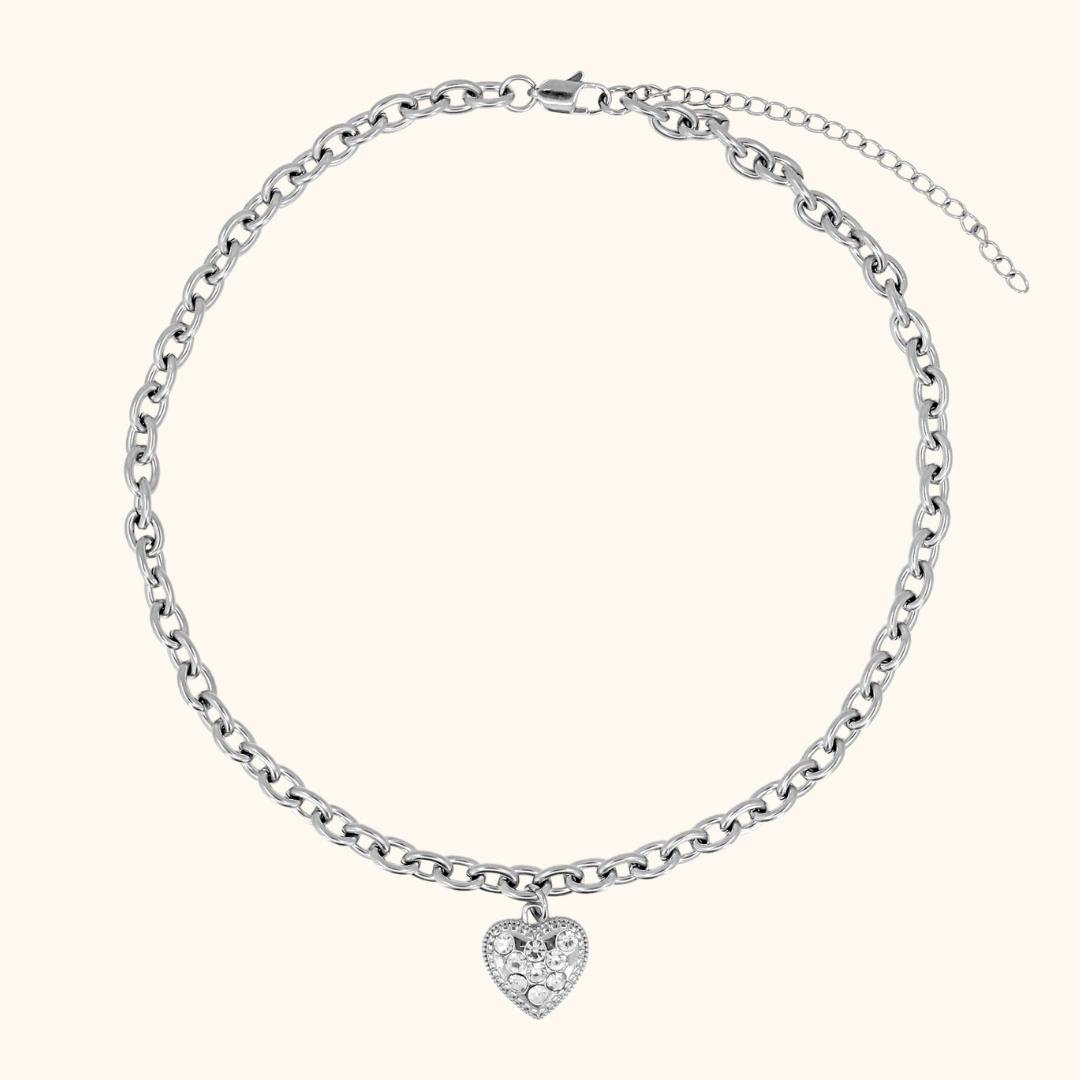 Iced Out Sweetheart Choker