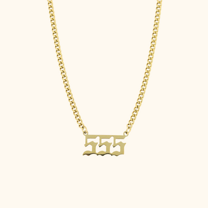 Angel Number Cuban Necklace