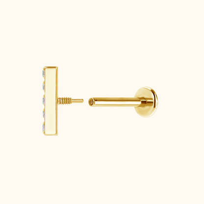 Icy Bar Flatback Stud