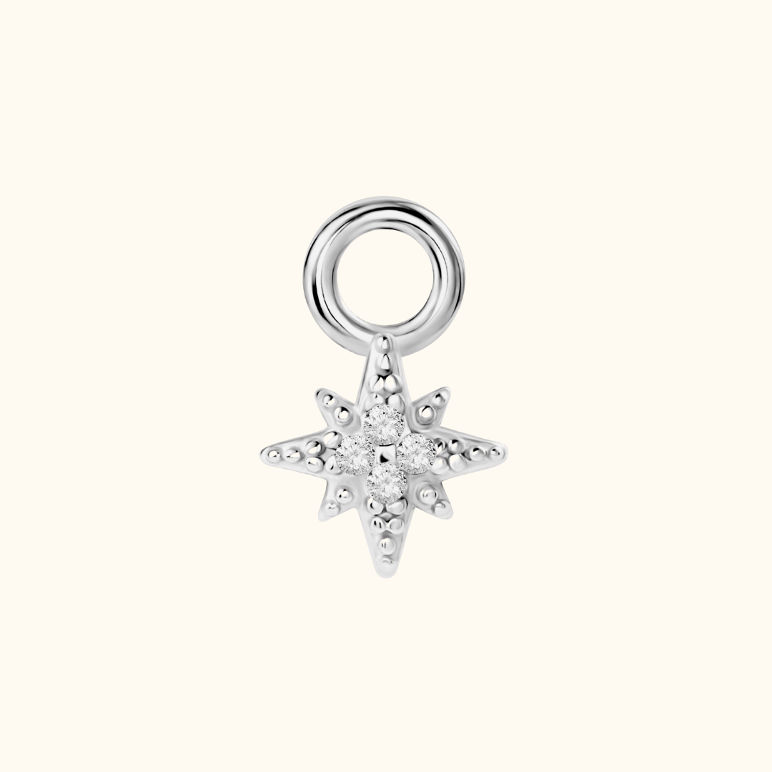 Icy North Star Charm