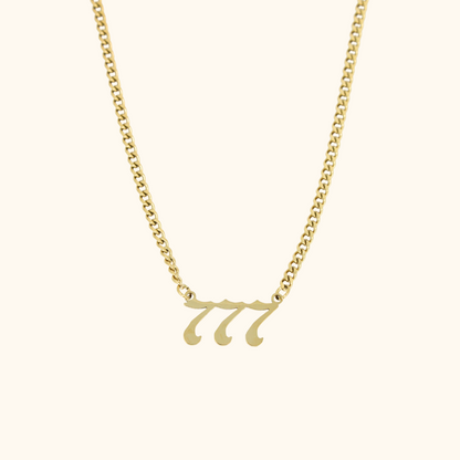 Angel Number Cuban Necklace