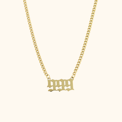 Angel Number Cuban Necklace
