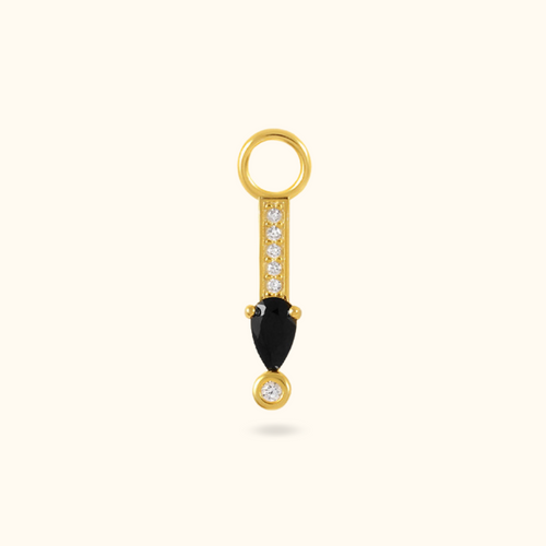 Icy Black Diamond Charm