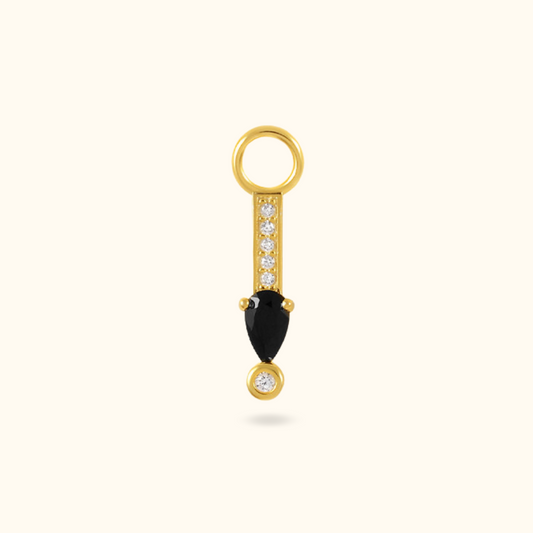 Icy Black Diamond Charm