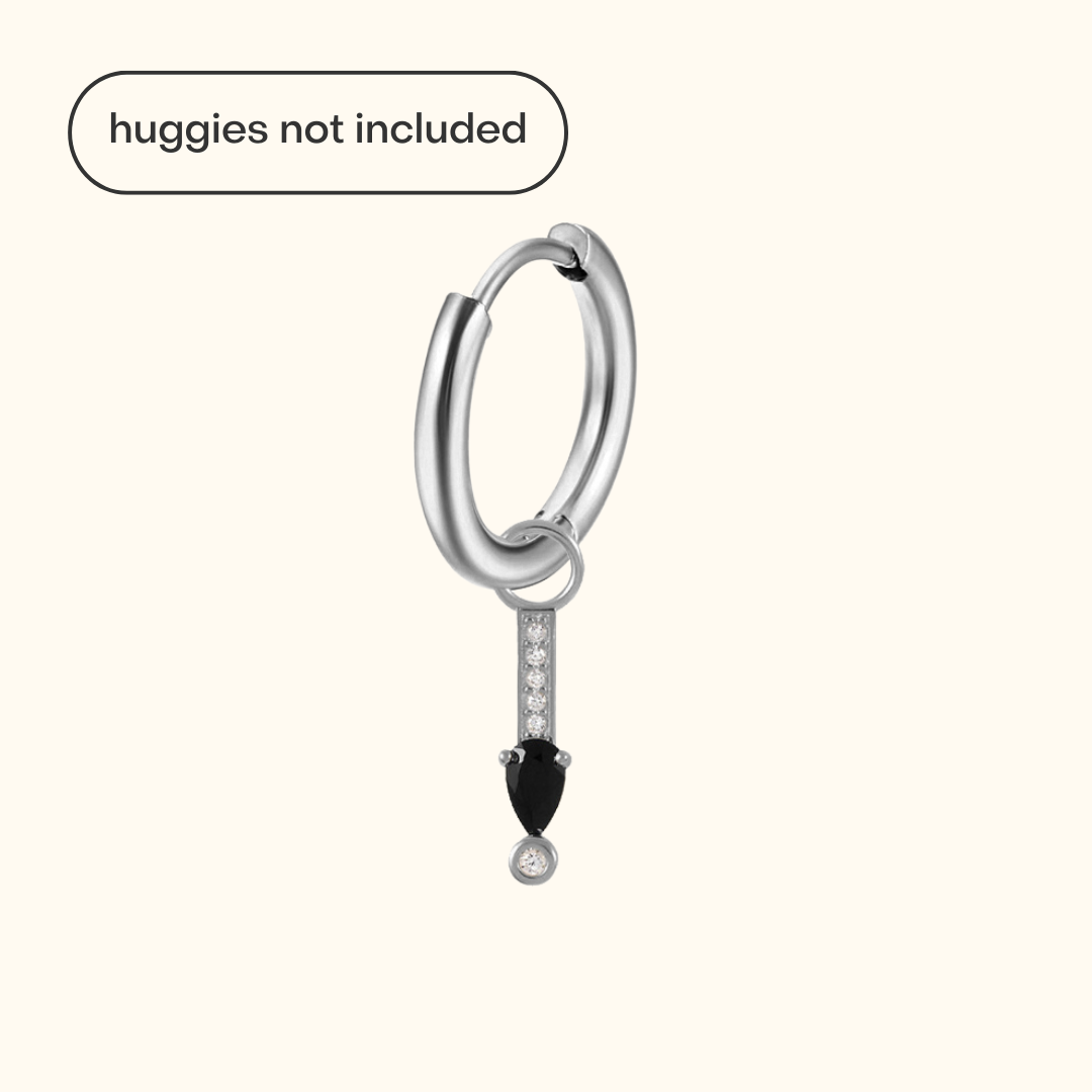 Icy Black Diamond Charm