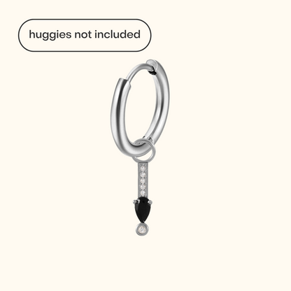 Icy Black Diamond Charm