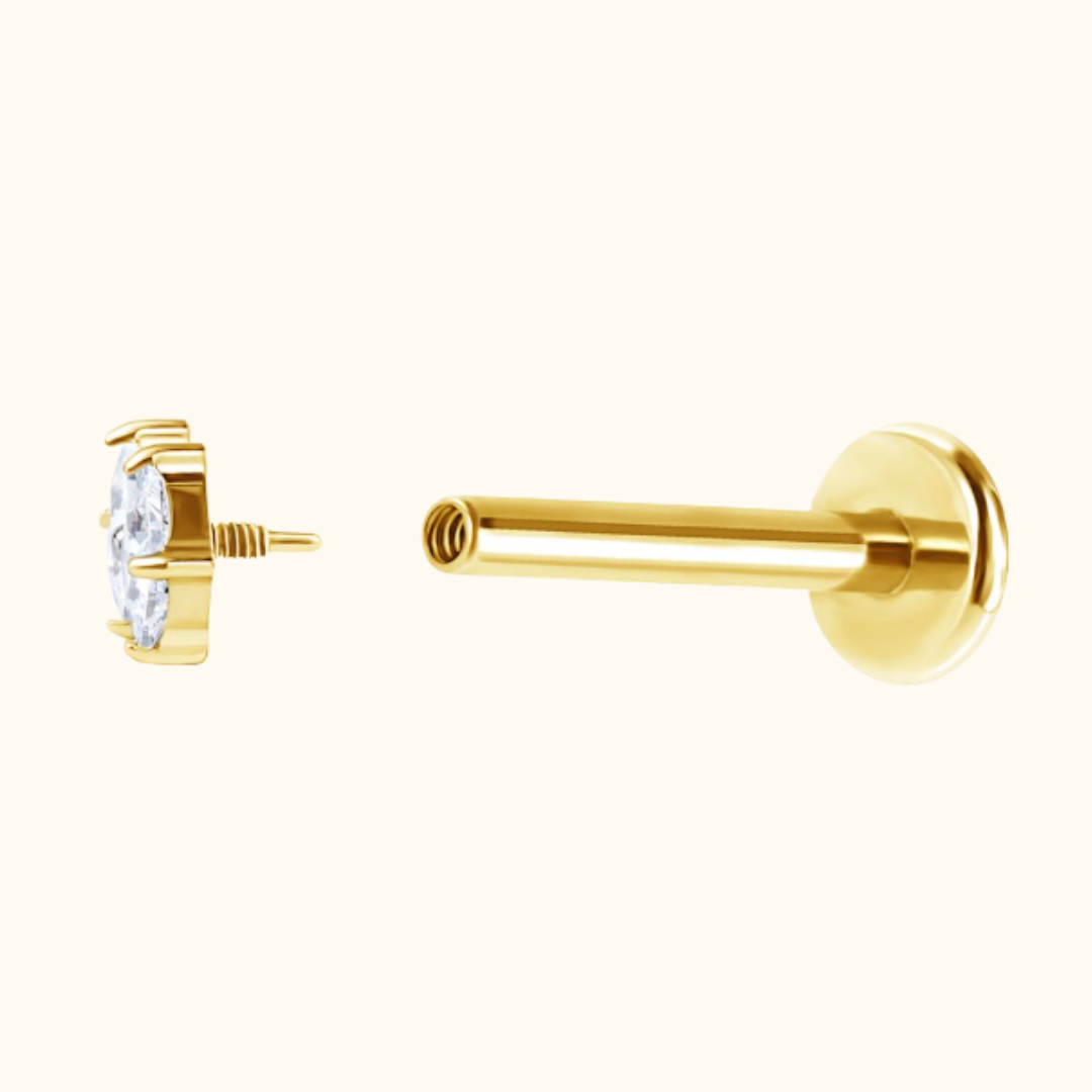 Twin Cut Flatback Stud