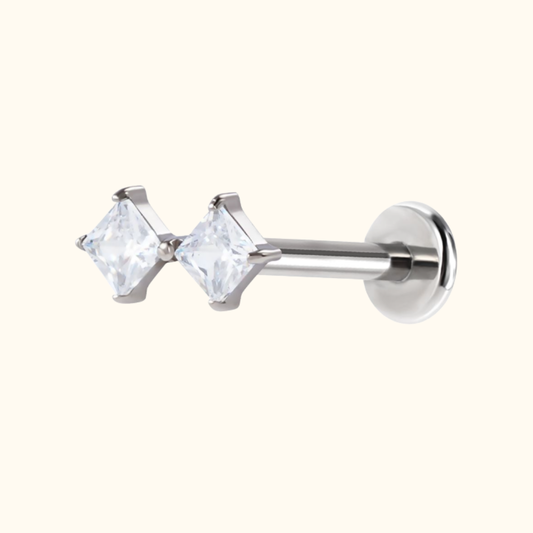 Twin Cut Flatback Stud