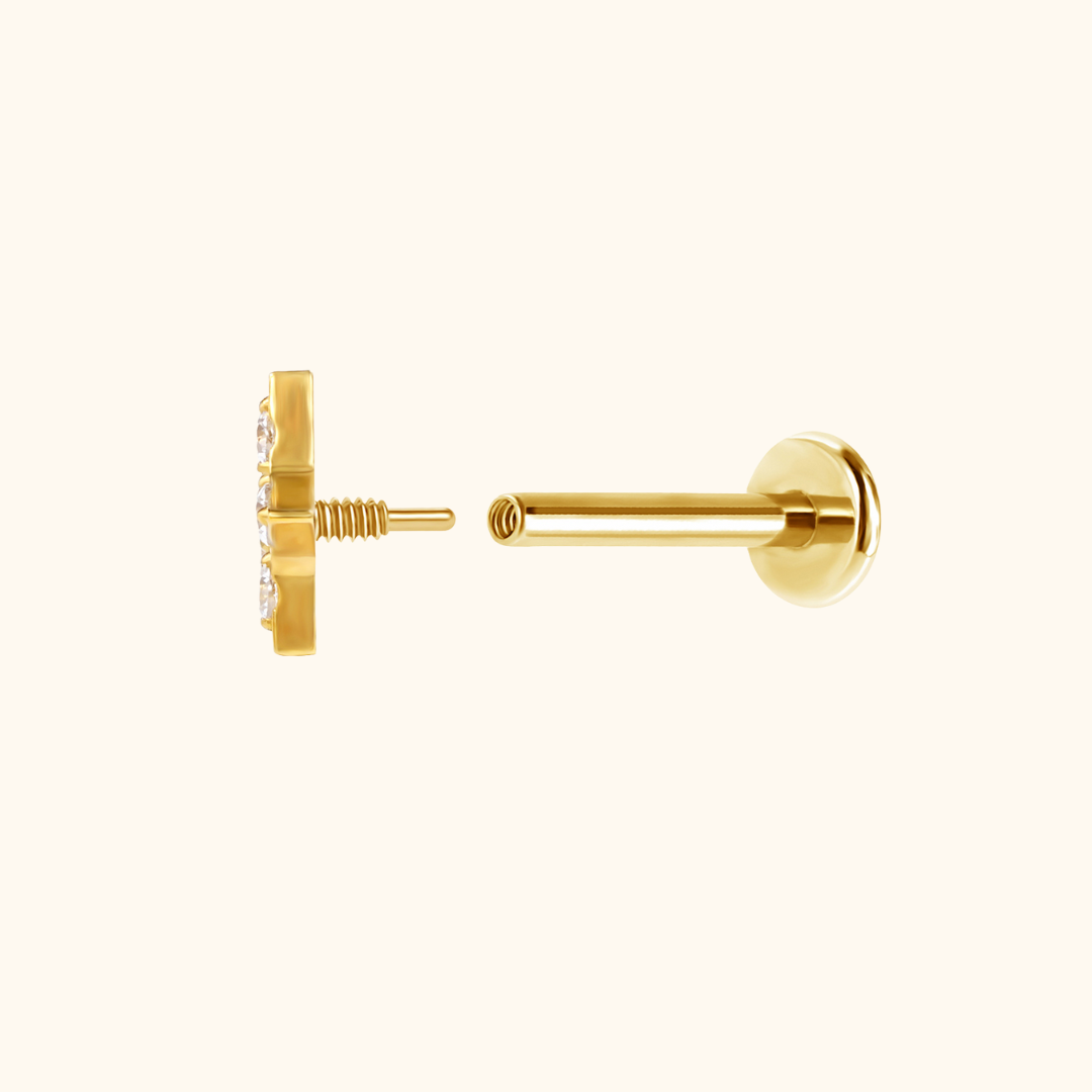 Icy Star Flatback Stud
