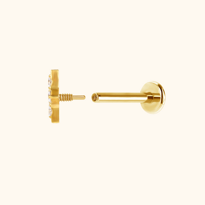 Icy Star Flatback Stud