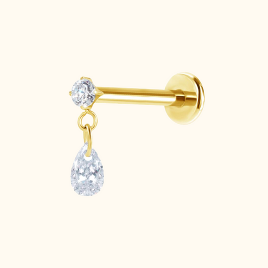 Tear Drop Link Flatback Stud