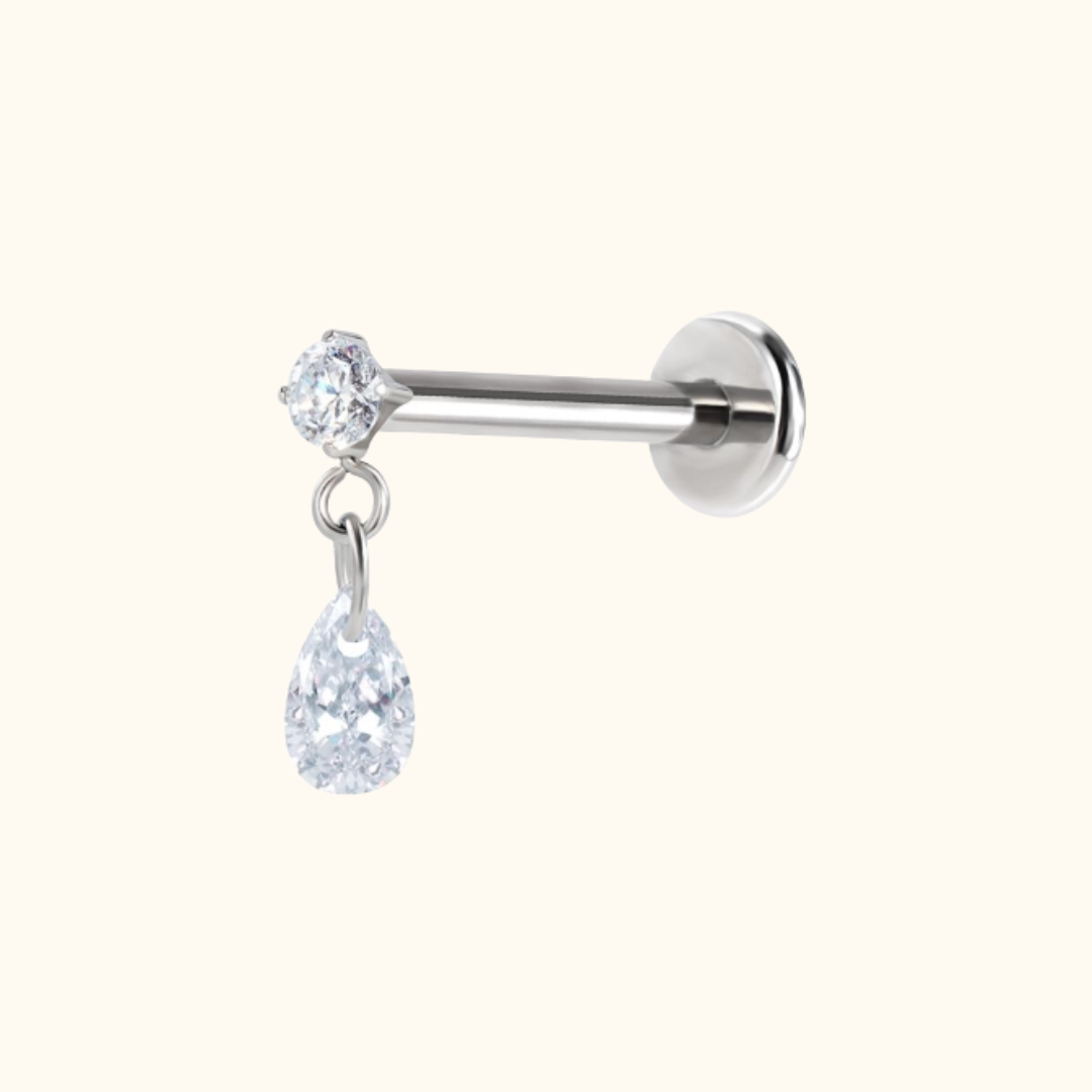 Tear Drop Link Flatback Stud
