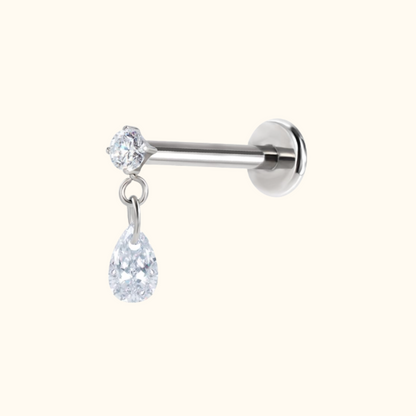 Tear Drop Link Flatback Stud