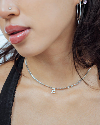 Cuban Initial Necklace