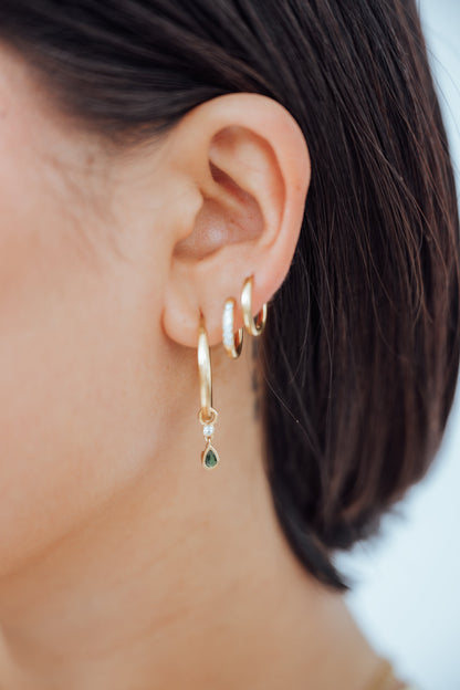 Green Tear Drop Charm