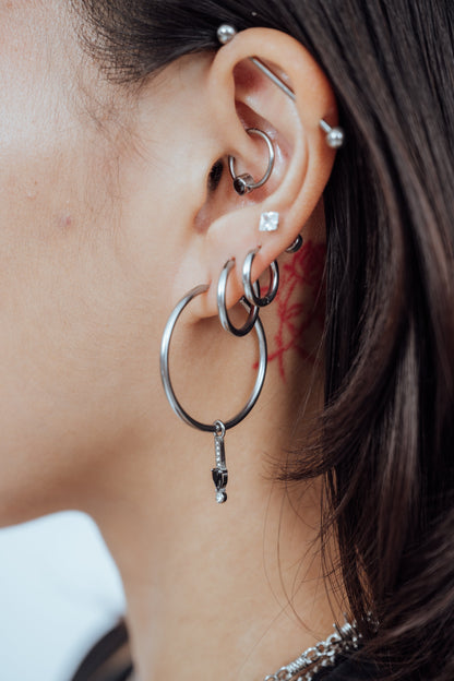Icy Black Diamond Charm